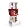 Grocery Store Wholesale 3 Tier Bamboo Wooden Tray Metal Red Wine Holder Rack Wood Supermarket shelf Gondola Shelving